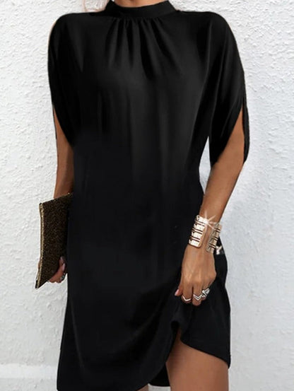 Scoop Neck Short Sleeve Summer Dress