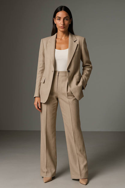 Ladies 2-Piece Business Jacket and Trousers Set