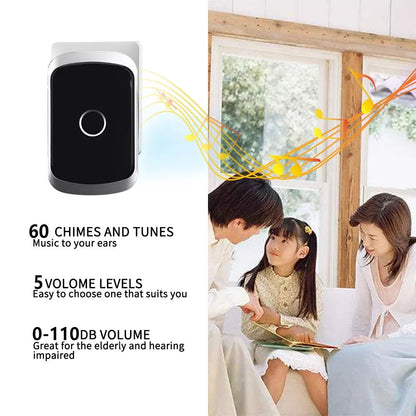 Easy Install Wireless Doorbell with LED Light