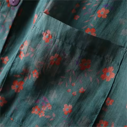 Women's Classic Floral Button Shirt