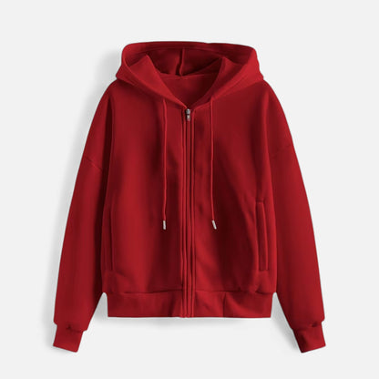 Cozy Women's Zip Up Winter Sweater Hoodie