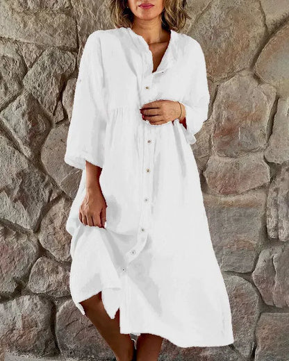 Long Sleeve Floor Length Evening Dress