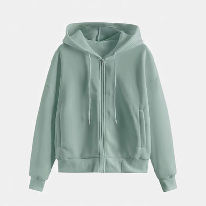 Cozy Women's Zip Up Winter Sweater Hoodie