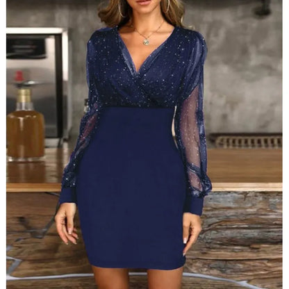 Glamorous Evening Dress with Glittering Sequins