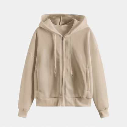 Cozy Women's Zip Up Winter Sweater Hoodie - Luxivelle