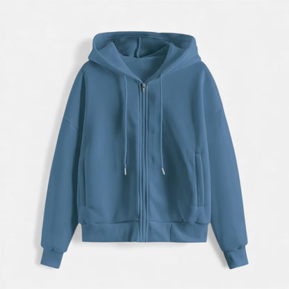 Cozy Women's Zip Up Winter Sweater Hoodie