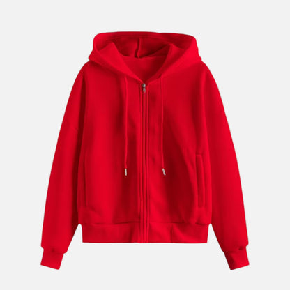 Cozy Women's Zip Up Winter Sweater Hoodie