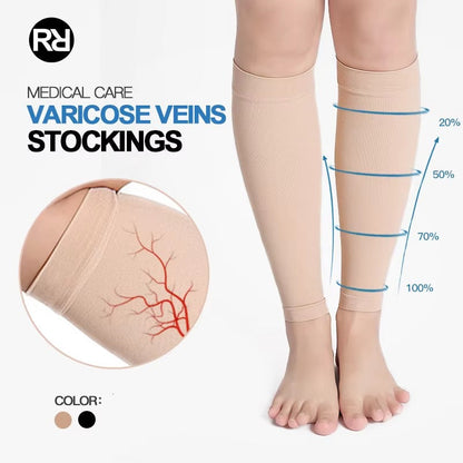 Supportive Athletic Calf Socks for Men's Fitness Recovery