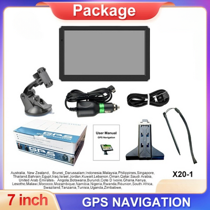 Portable 7 Vehicle GPS Navigator with Live Traffic Updates