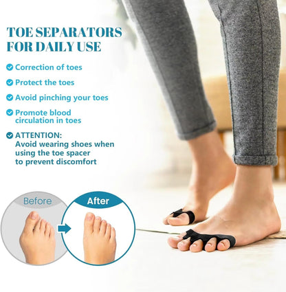 Comfortable Toe Spacer for Alignment and Pain Relief