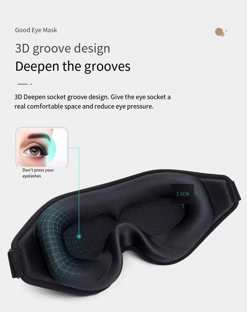 Contour Sleep Eye Mask - Total Blackout Blindfold
