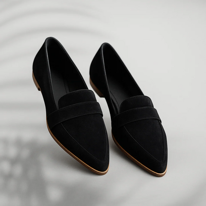 Comfy Women's Leather Slip On Flat Shoes