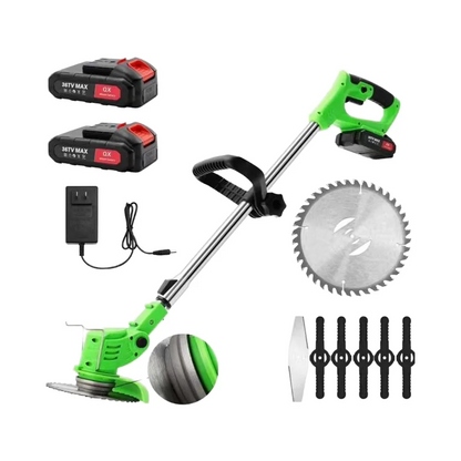 Portable Electric Lawn Trimmer with Adjustable Cutting Head - Luxivelle