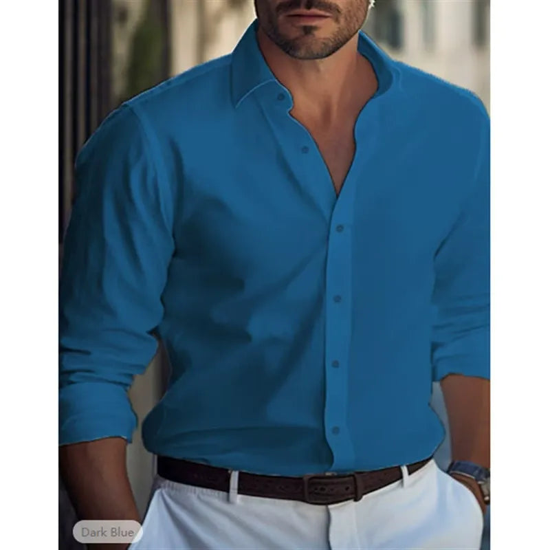Slim Fit Men's Classic Cotton Shirt