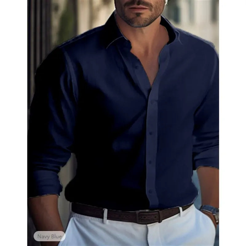 Slim Fit Men's Classic Cotton Shirt