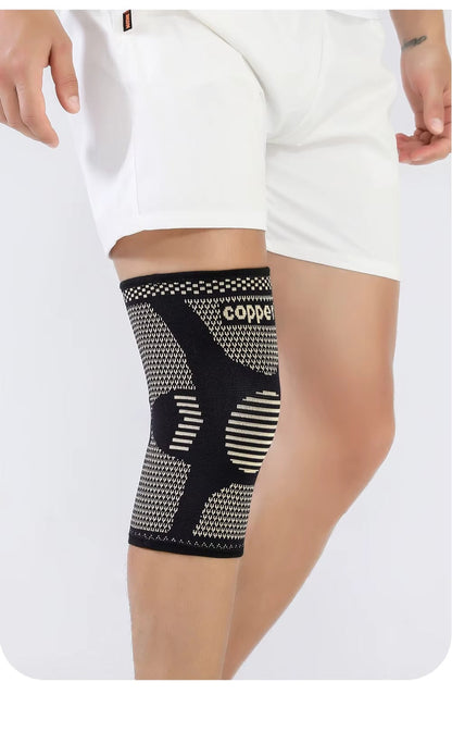 Supportive Copper Knee Support Sleeve for Joint Pain