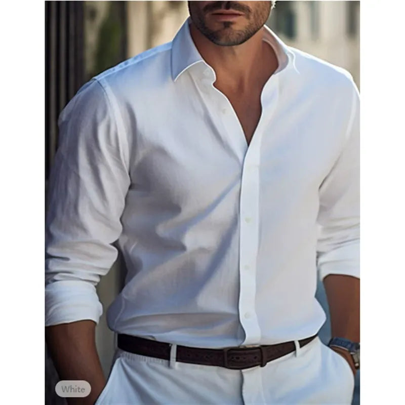Slim Fit Men's Classic Cotton Shirt