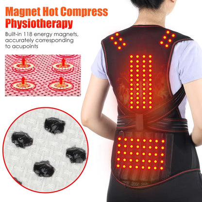 Warm Adjustable Heat Back Support for Men