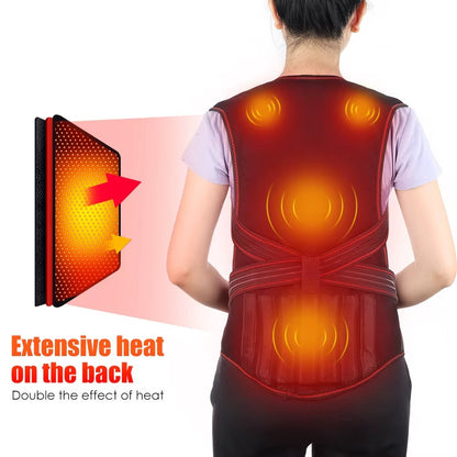 Warm Adjustable Heat Back Support for Men