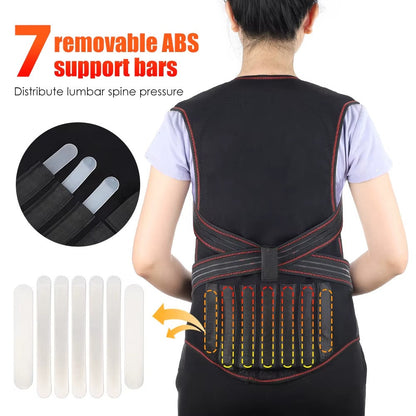 Warm Adjustable Heat Back Support for Men