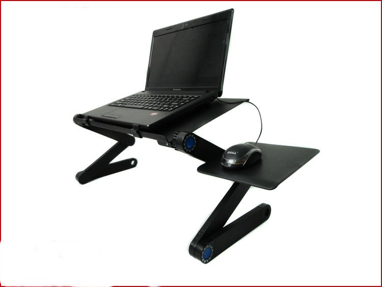 Portable Laptop Desk with Cooling Fan - Luxivelle