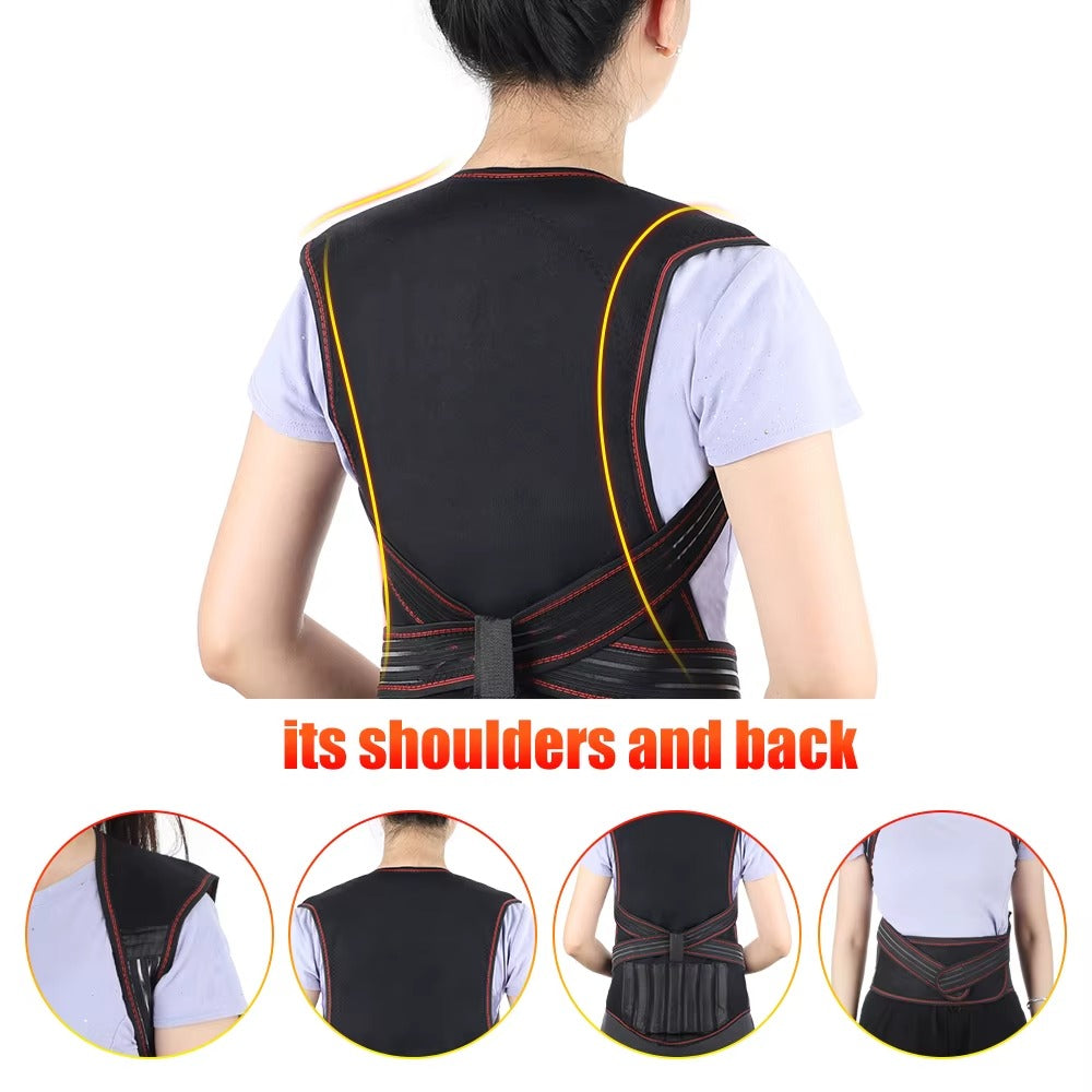 Warm Adjustable Heat Back Support for Men