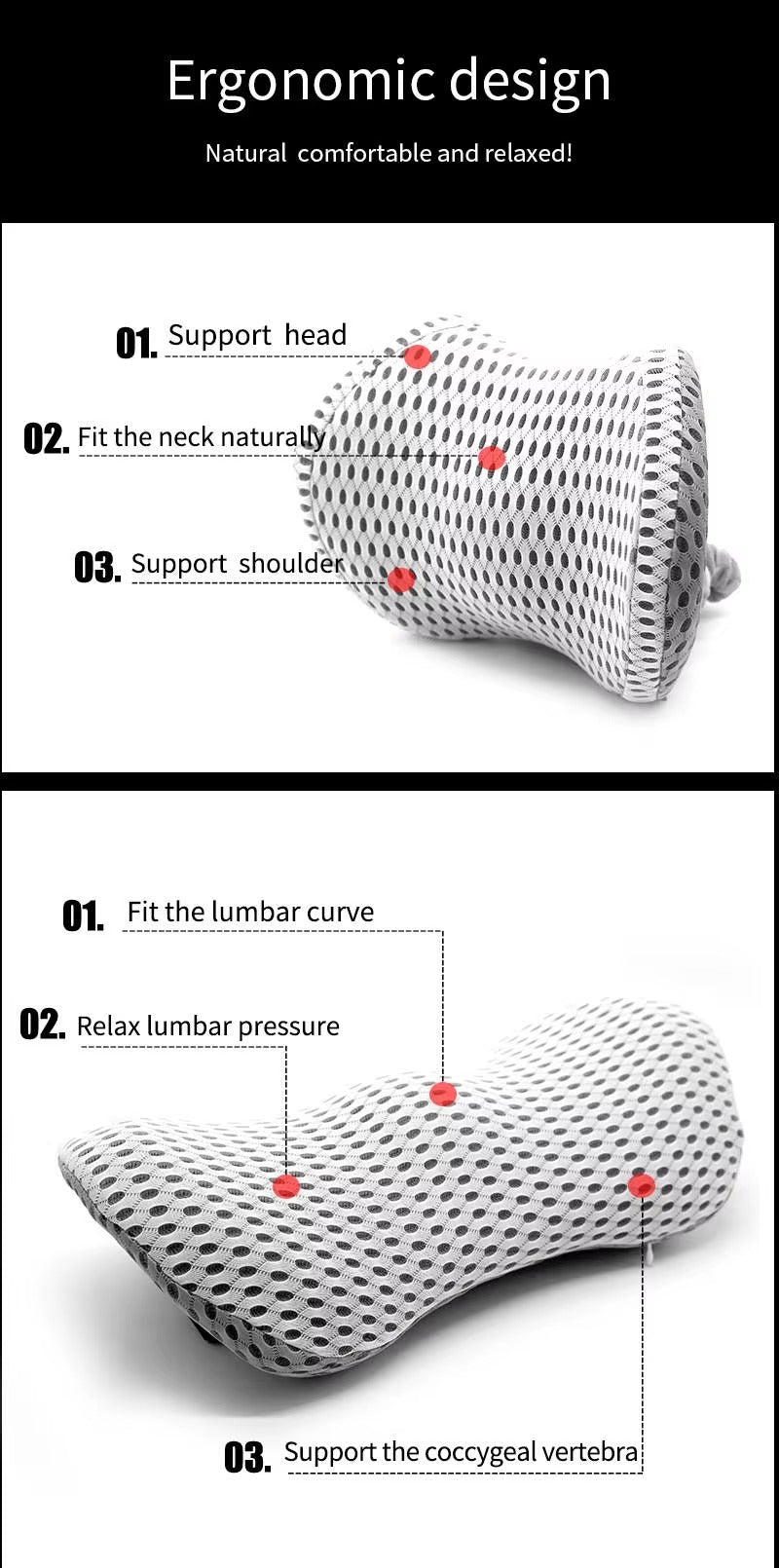 Relaxing Back Support Lumbar Cushion