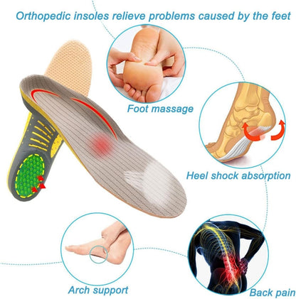 Comfortable Arch Support Insoles for Men and Women