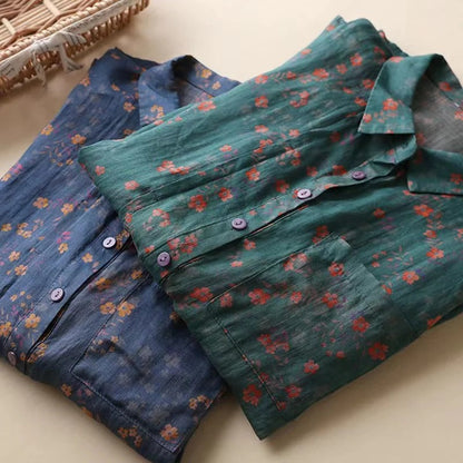 Women's Classic Floral Button Shirt