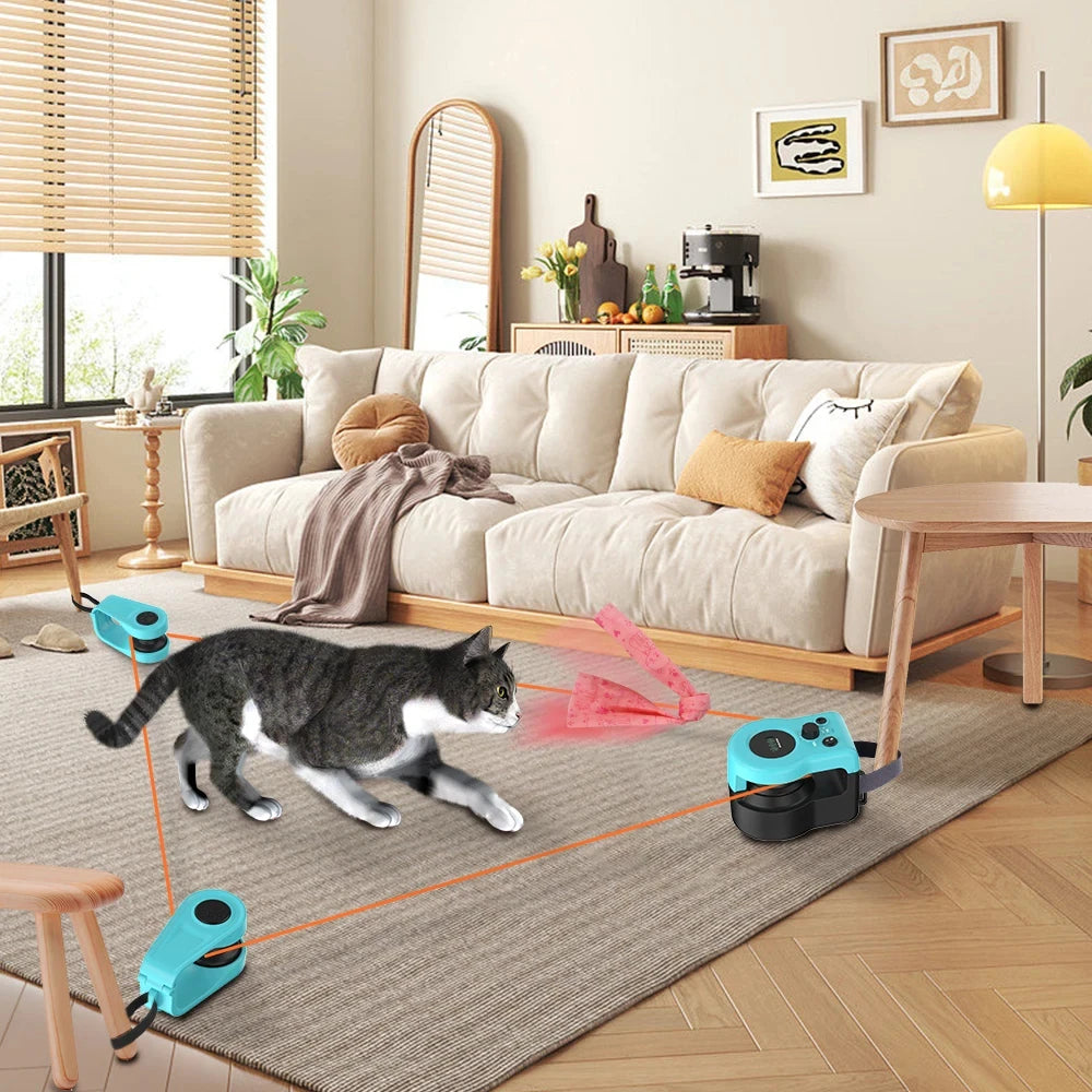 Fun Interactive Cat Play Toy with Moving Action - Luxivelle