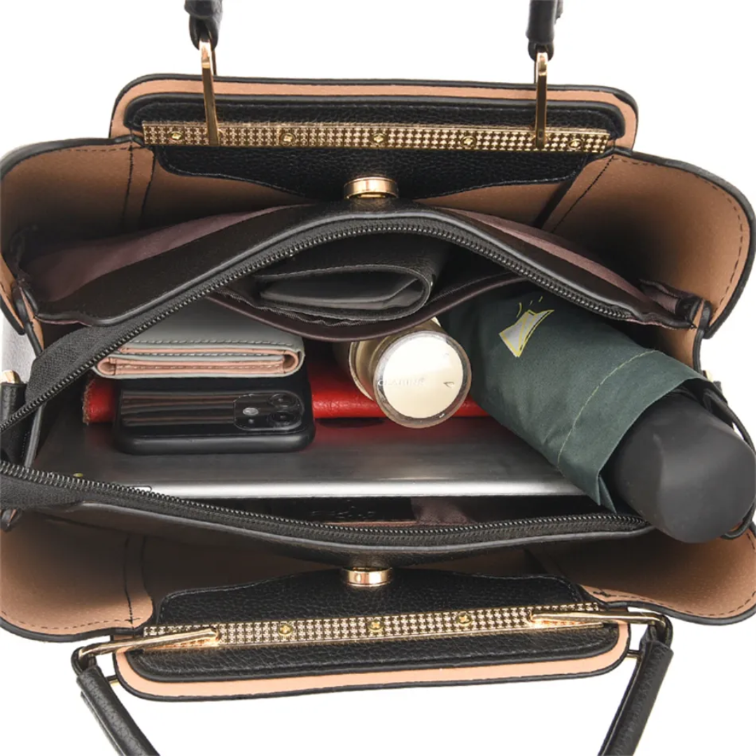 Premium Women's Shoulder Bag - Chic Faux Leather Tote