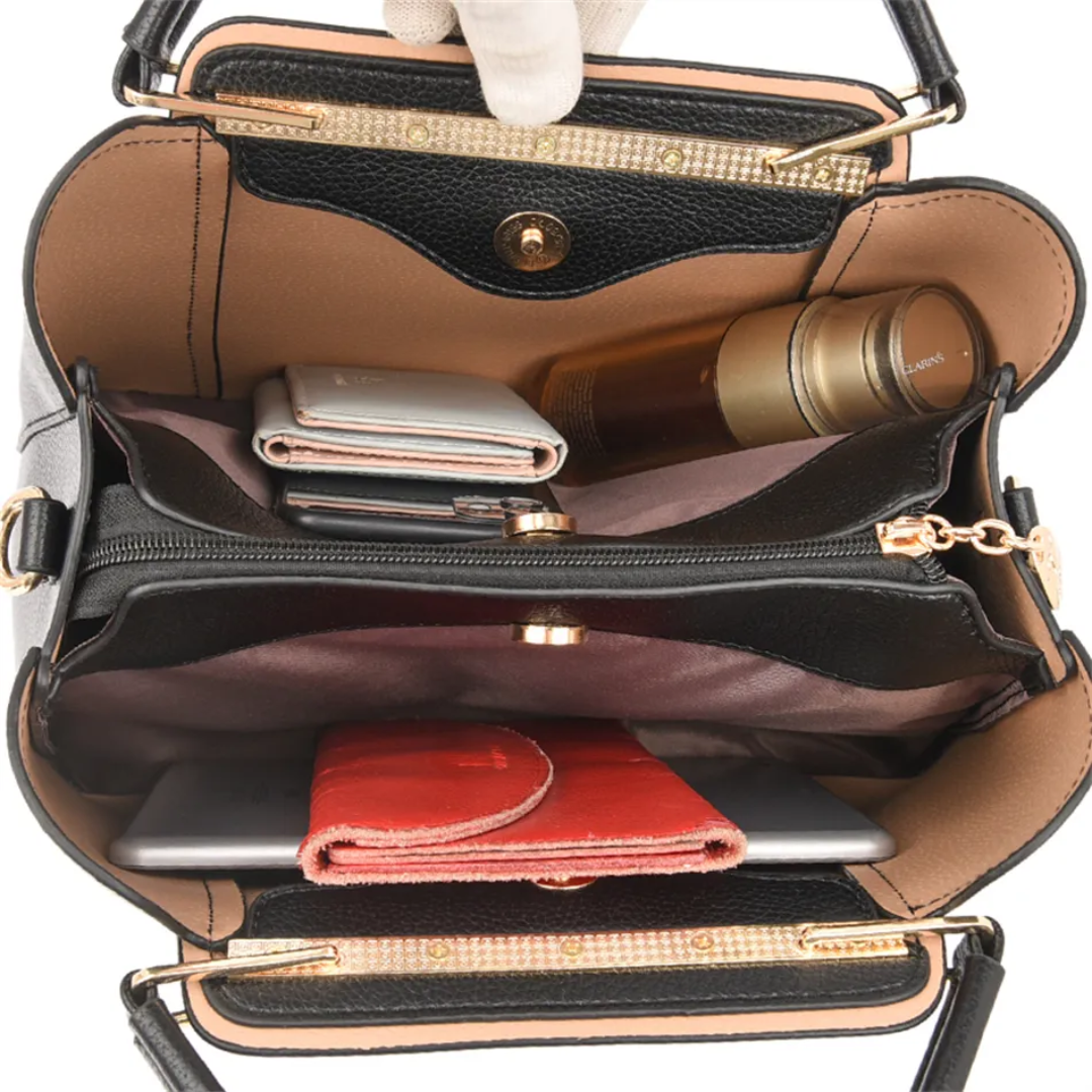 Premium Women's Shoulder Bag - Chic Faux Leather Tote