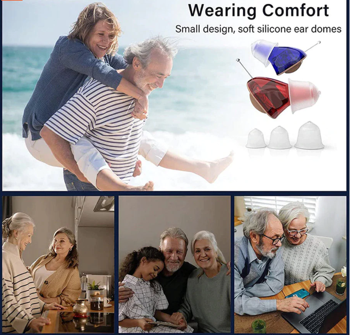 Discreet Rechargeable Hearing Aids for Adults - Luxivelle
