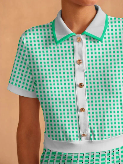 Simple Fit Short Sleeve Midi Dress