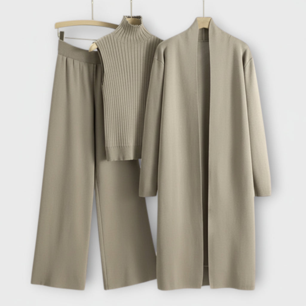 Elegant Women's 3 Piece Suit Set - Luxivelle