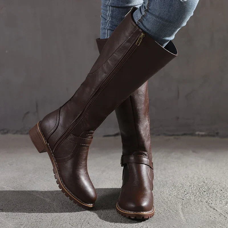 Tall Buckle Boots for Women Classic Style