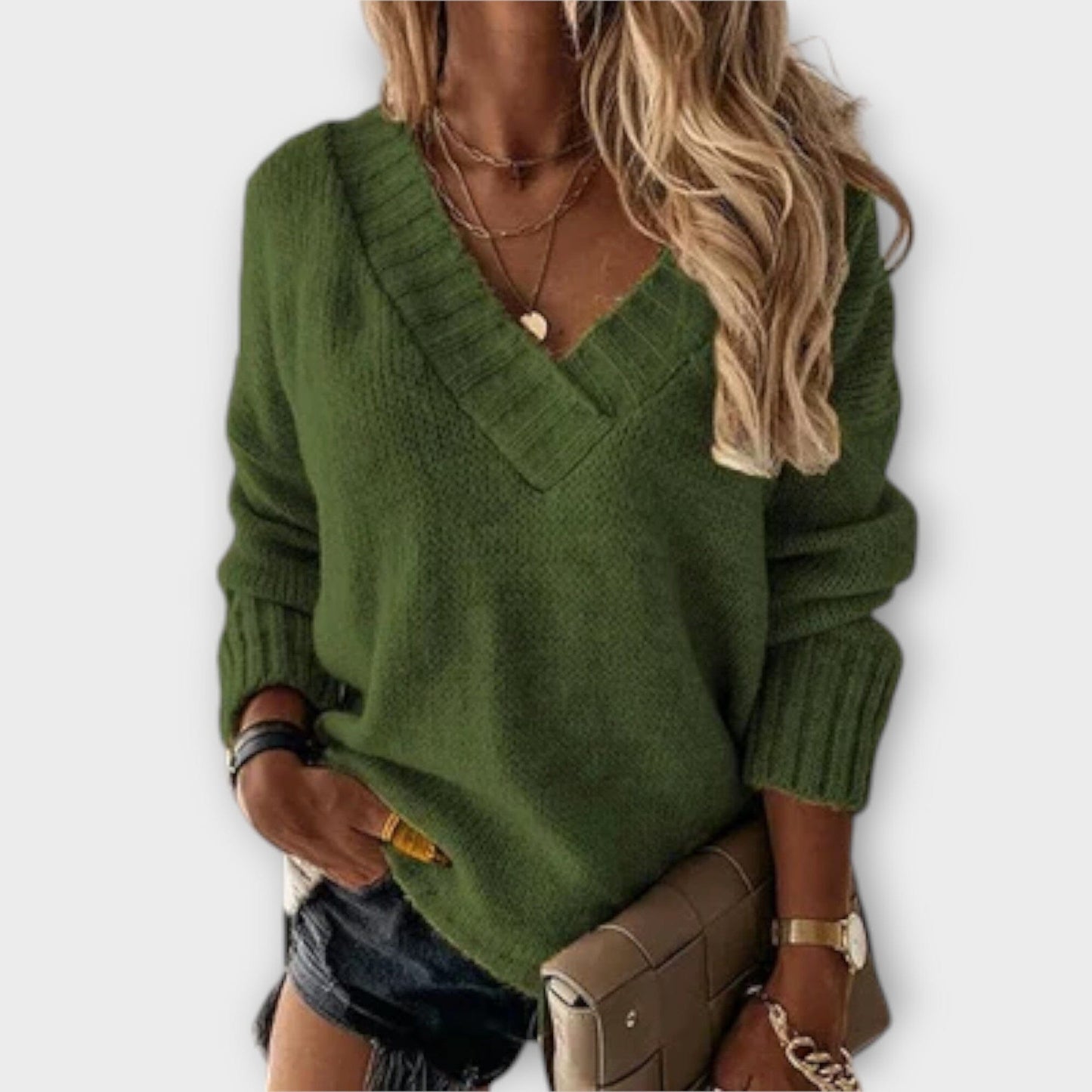 Soft V Neck Winter Sweater