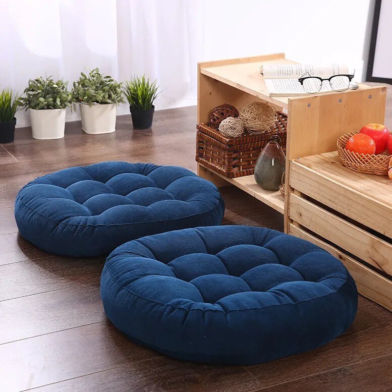 Plush Japanese Floor Pillow with Dense Foam Filling - Luxivelle