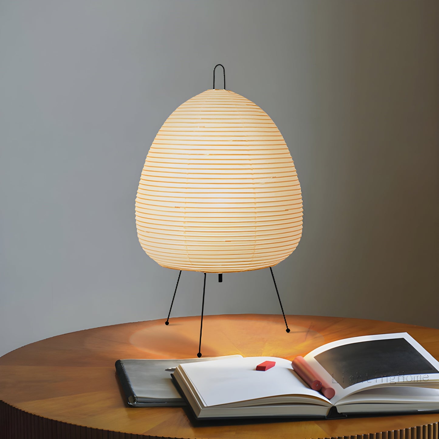 Traditional Asian Style Paper Table Light - Luxivelle