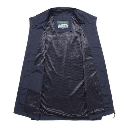 Men's Casual Short Sleeve Pocket Sweater