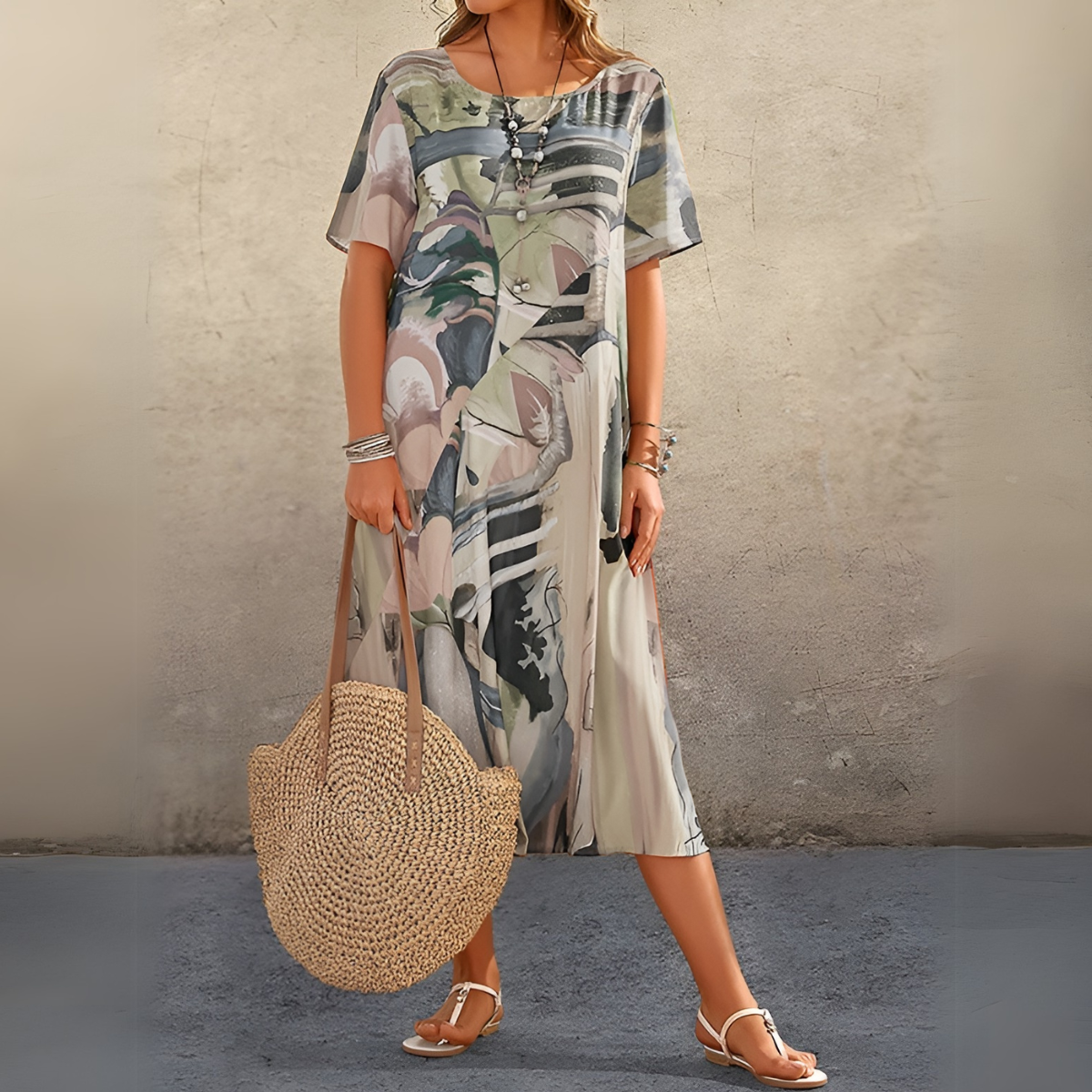 Beautiful Floral Maxi Summer Dress