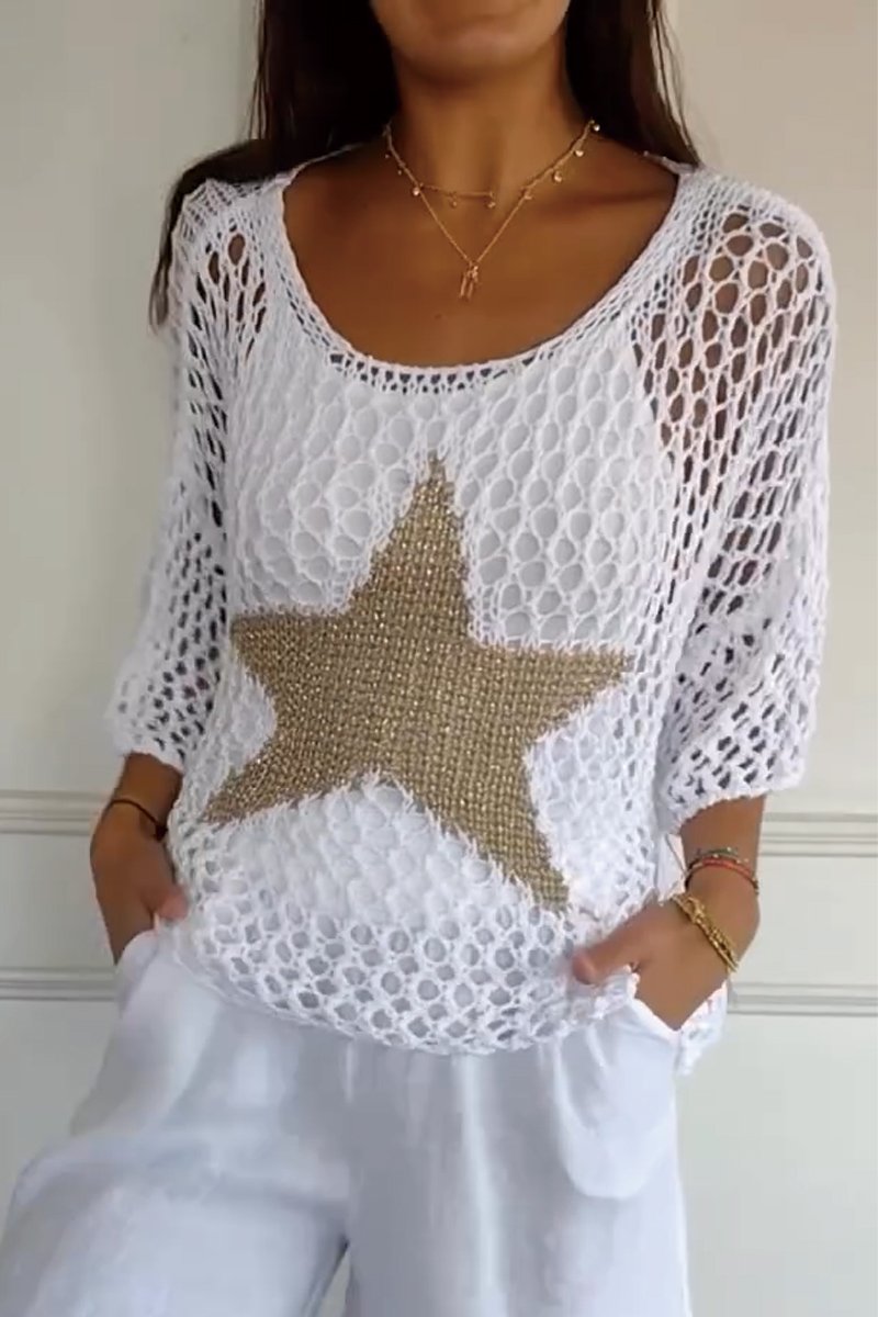 Fashionable Polka Dot Blouse for Ladies - Luxivelle