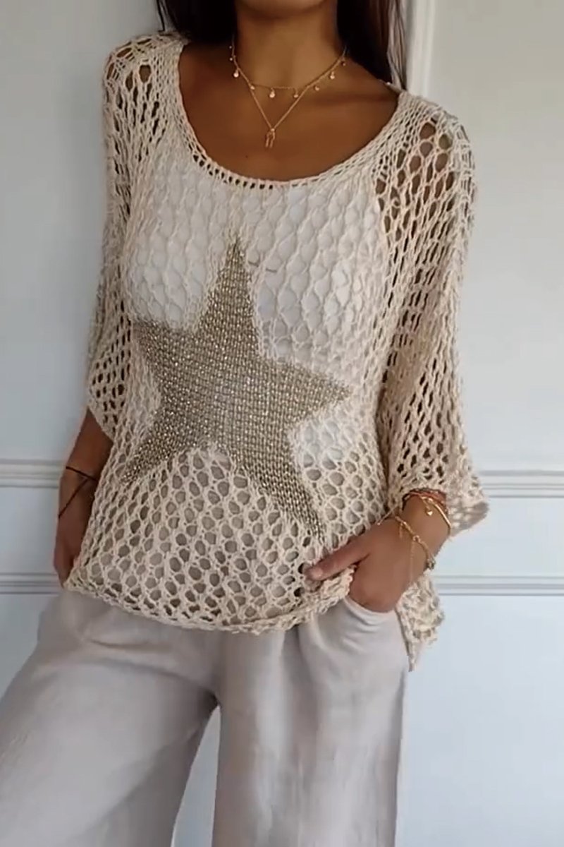 Fashionable Polka Dot Blouse for Ladies