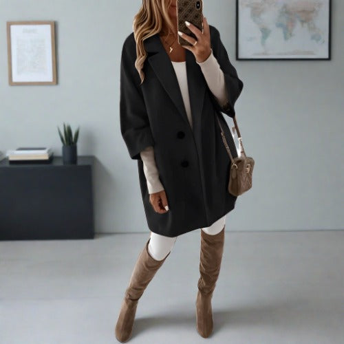 Warm Double Breasted Women's Coat