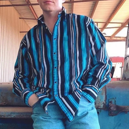 Classic Cowboy Plaid Long Sleeve Shirt