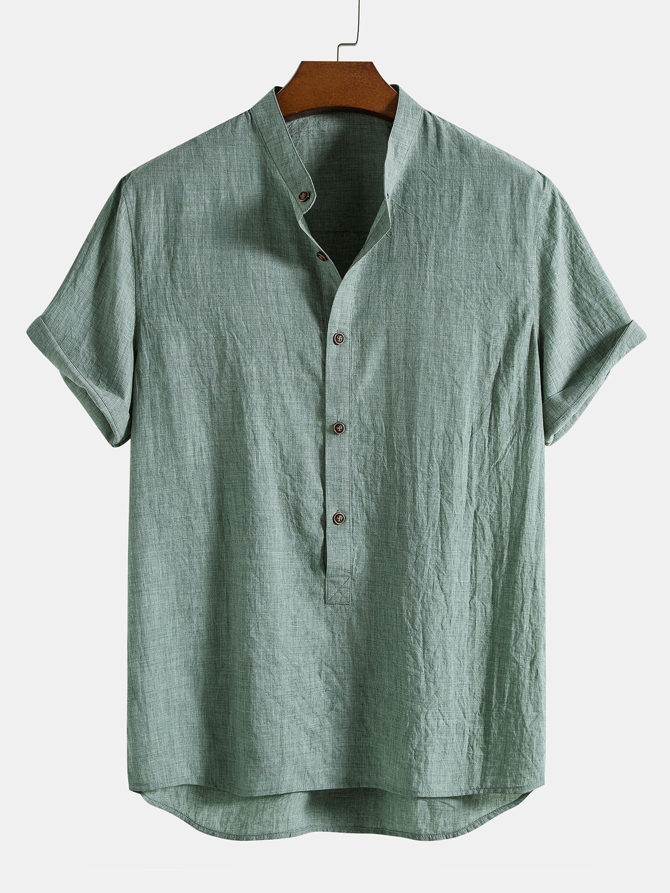 Casual Loose Fit Short Sleeve Shirt and Pants Set