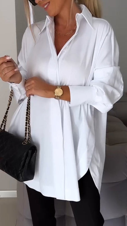 Ladies Relaxed Fit Casual Button Shirt