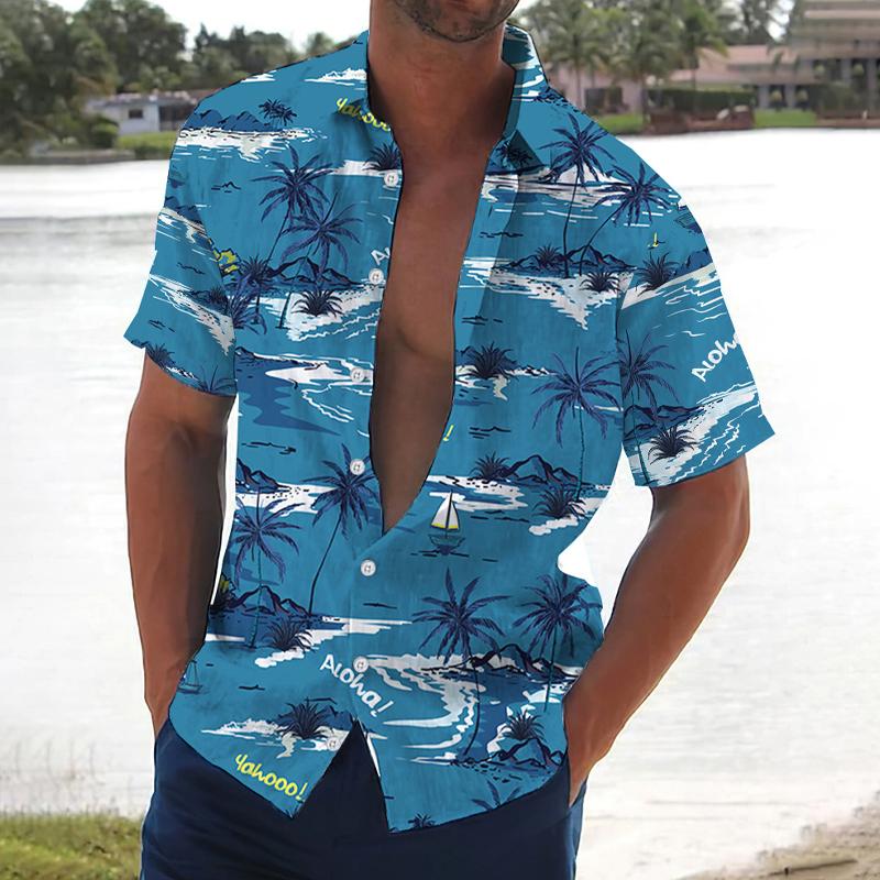 Tropical Leaf Casual Summer Shirt