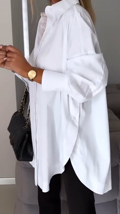 Ladies Relaxed Fit Casual Button Shirt