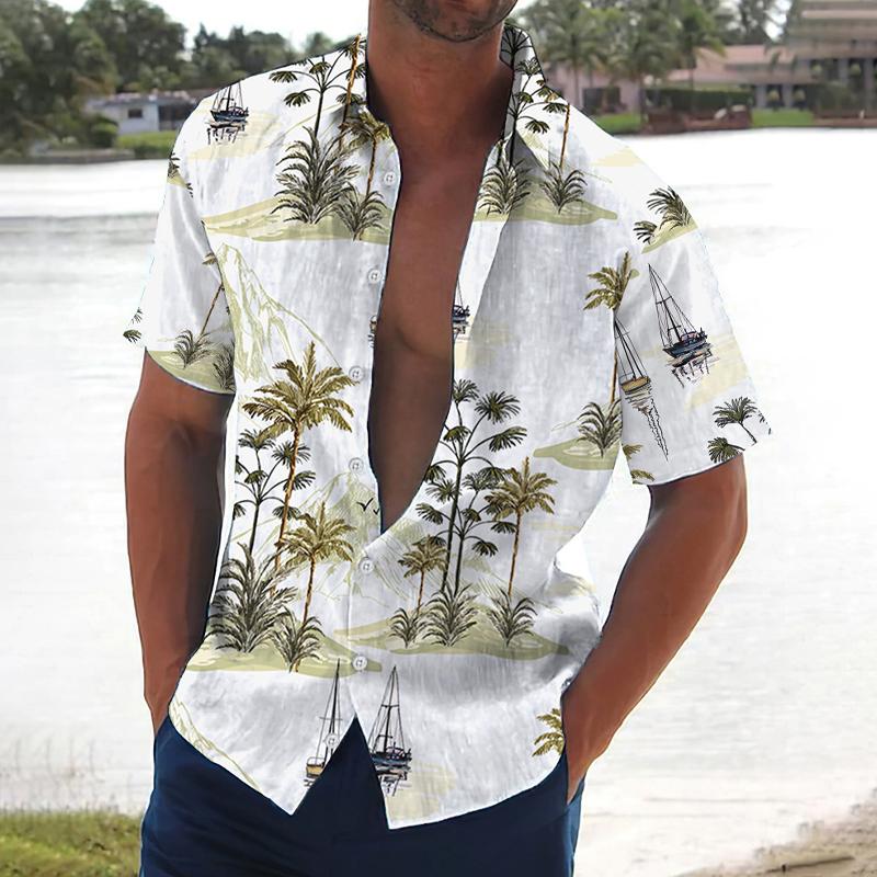 Tropical Leaf Casual Summer Shirt